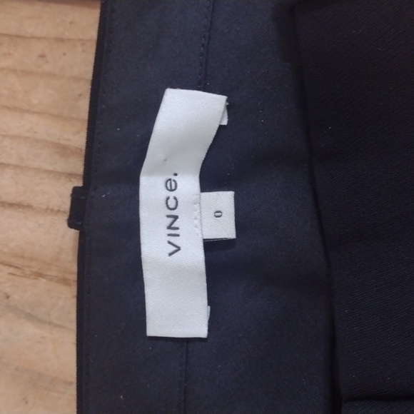 Vince Black Crepe Tailored Straight Leg Pant Size 0 - Picture 7 of 14